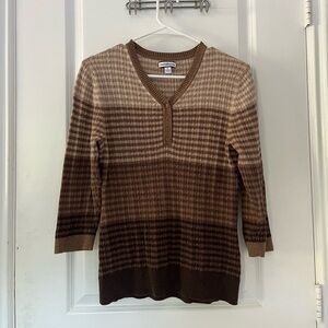 🔥3/$15 Croft&Barrow | 4 Brown Toned Top🍂